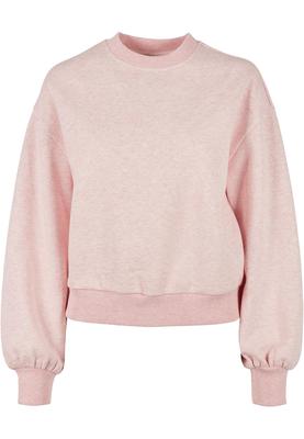 Ladies Oversized Color Melange Crewneck pink melange 3XL