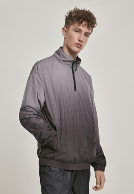 Gradient Pull Over Jacket blk/red L