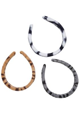 Animal Fake Fur Headband black/grey/beige one size