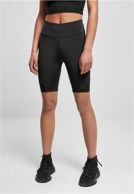 Ladies High Waist Tech Mesh Cycle Shorts black 3XL