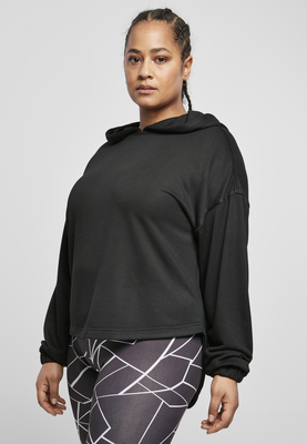 Ladies Oversized Shaped Modal Terry Hoody black 3XL