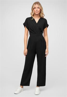 Jumpsuit in Wickeloptik mit 2-Pockets black L