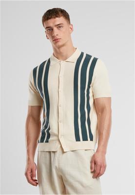 Knit Retro Shirt whitesand/bottlegreen 3XL
