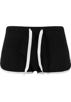 Ladies French Terry Hotpants blk/fuc L