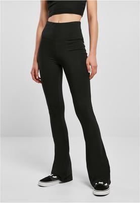 Ladies Organic Stretch Jersey Bootcut Leggings black 3XL