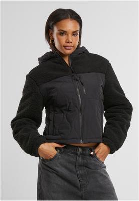 Ladies Sherpa Crinkle Nylon Mix Jacket black/black 3XL