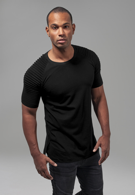 Pleat Raglan Tee black L