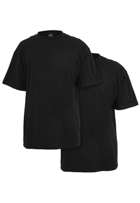 Tall Tee 2-Pack black+black 5XL