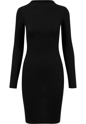 Ladies Rib Dress black L