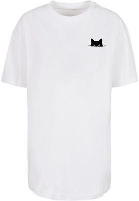 Ladies Halloween - Cat Tee white 3XL