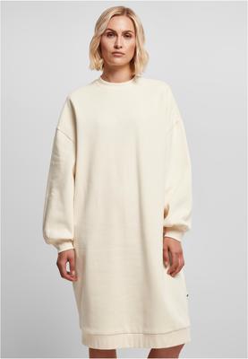 Ladies Organic Oversized Midi Crewneck Dress black 3XL