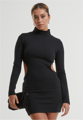 Ladies Cut Out Mini Dress black L