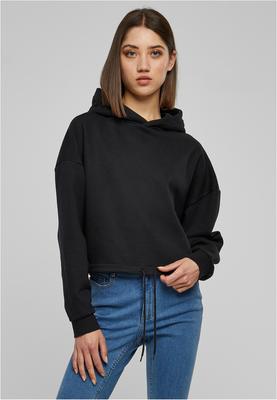 Ladies Cropped Oversized Hoodie hibiskuspink L