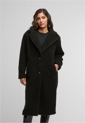 Ladies Teddy Long Coat black L