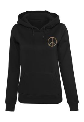 Peace_Multicolor with Ladies Heavy Hoody black M