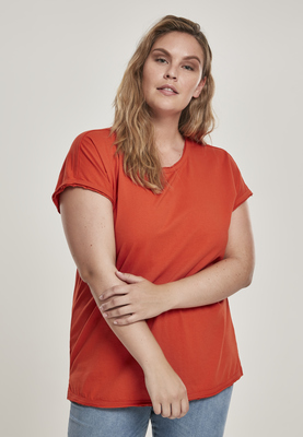 Ladies Pigment Dye Cut Open Tee black 3XL