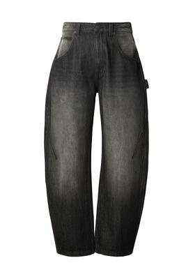 Heavy Baloon Jeans mid deep grey marble washed 30