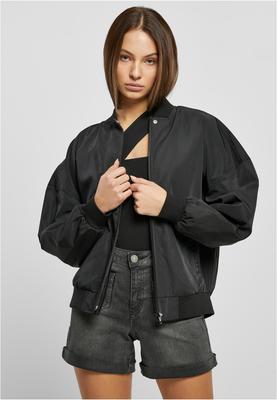 Ladies Recycled Oversized Light Bomber Jacket black L