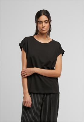 Ladies Viscose Extended Shoulder Tee black L