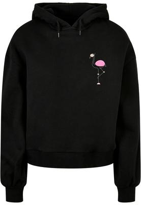 Ladies Flamingo Organic Oversized Hoody black 5XL