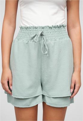 Musselin Shorts 2-Lagig mit Gummibund light green L