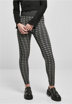 Ladies Seamless Heritage Leggings blackhoundstooth L/XL