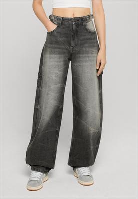 Ladies Balloon Fit Jeans black washed 26