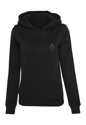 Ladies Peace - Scribble Hand Heart Black Hoody black 3XL