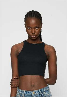 Ladies Organic Cropped Rib Top 2-Pack black/black 3XL