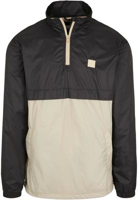 Stand Up Collar Pull Over Jacket blk/wht L