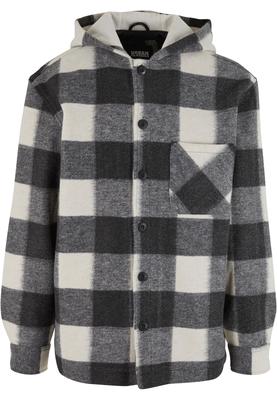 Big Check Jacket With Hood whitesand/black 3XL