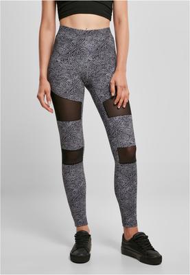 Ladies Tech Mesh AOP Leggings darkflower L