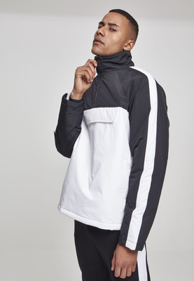 2-Tone Padded Pull Over Jacket darkolive/black L