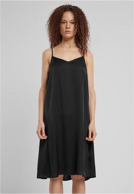 Ladies Viscose Satin Slip Dress black 3XL