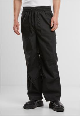 Loose Fit Pants With Darts black 3XL