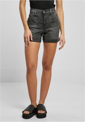 Ladies Vintage Denim Shorts black washed 26