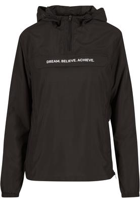 Dream Believe Achieve Ladies Basic Pull Over Jacket black 3XL