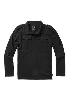 Jersey Poloshirt Willis longsleeve black 3XL