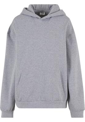 Oversized Light Brushed Fleece Hoody black L