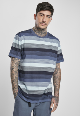 Yarn Dyed Sunrise Stripe Tee vintageblue 3XL