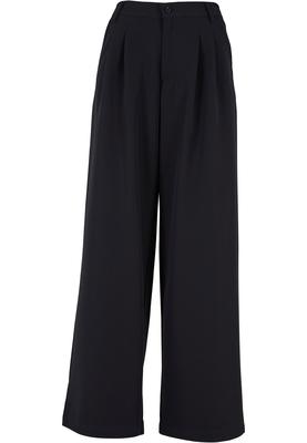 Ladies Ultra Wide Pleat-Front Pants black 26