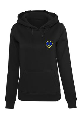 Ladies Peace - Heart Peace  Hoody black XS