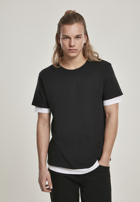 Full Double Layered Tee black/white L