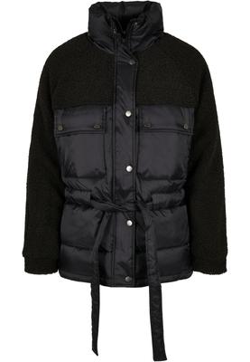 Ladies Sherpa Mix Puffer Jacket black 3XL