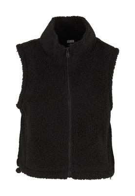 Ladies Short Sherpa Vest black 3XL