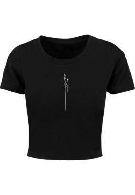 Ladies Faith Cropped Tee black 3XL