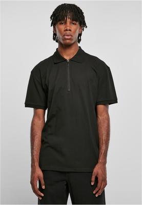 Oversized Zip Polo black 3XL