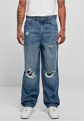 Distressed 90s Jeans mid deepblue destroyed washed 30