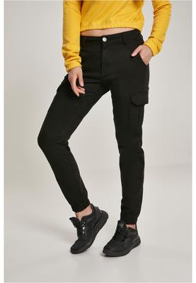 Ladies High Waist Cargo Pants black 26