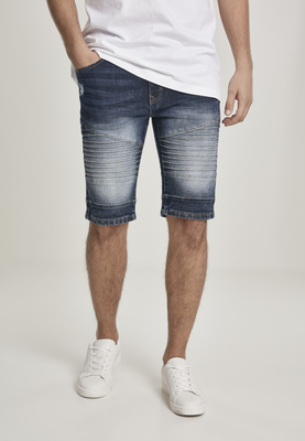 Biker Denim Shorts dk.sand blue 30